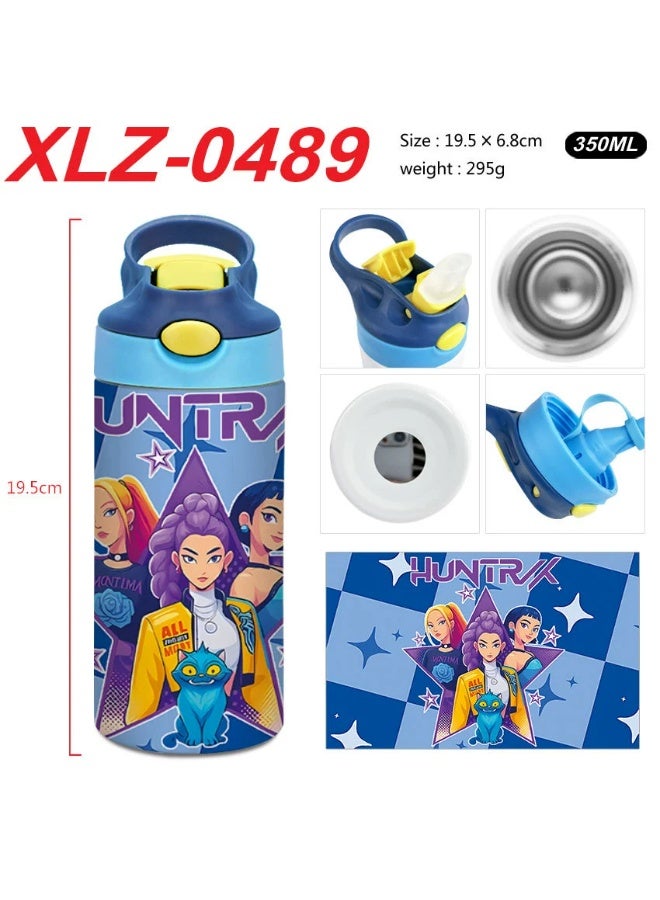 K-Pop Demon-Hunting Girl Group Student High Beauty Level Creative Stainless Steel Four-Color Thermal Cup Water Bottle